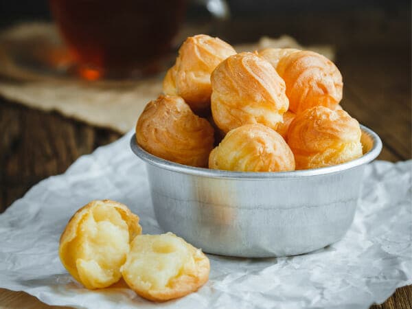 Tuuletaskud vaniljekreemiga