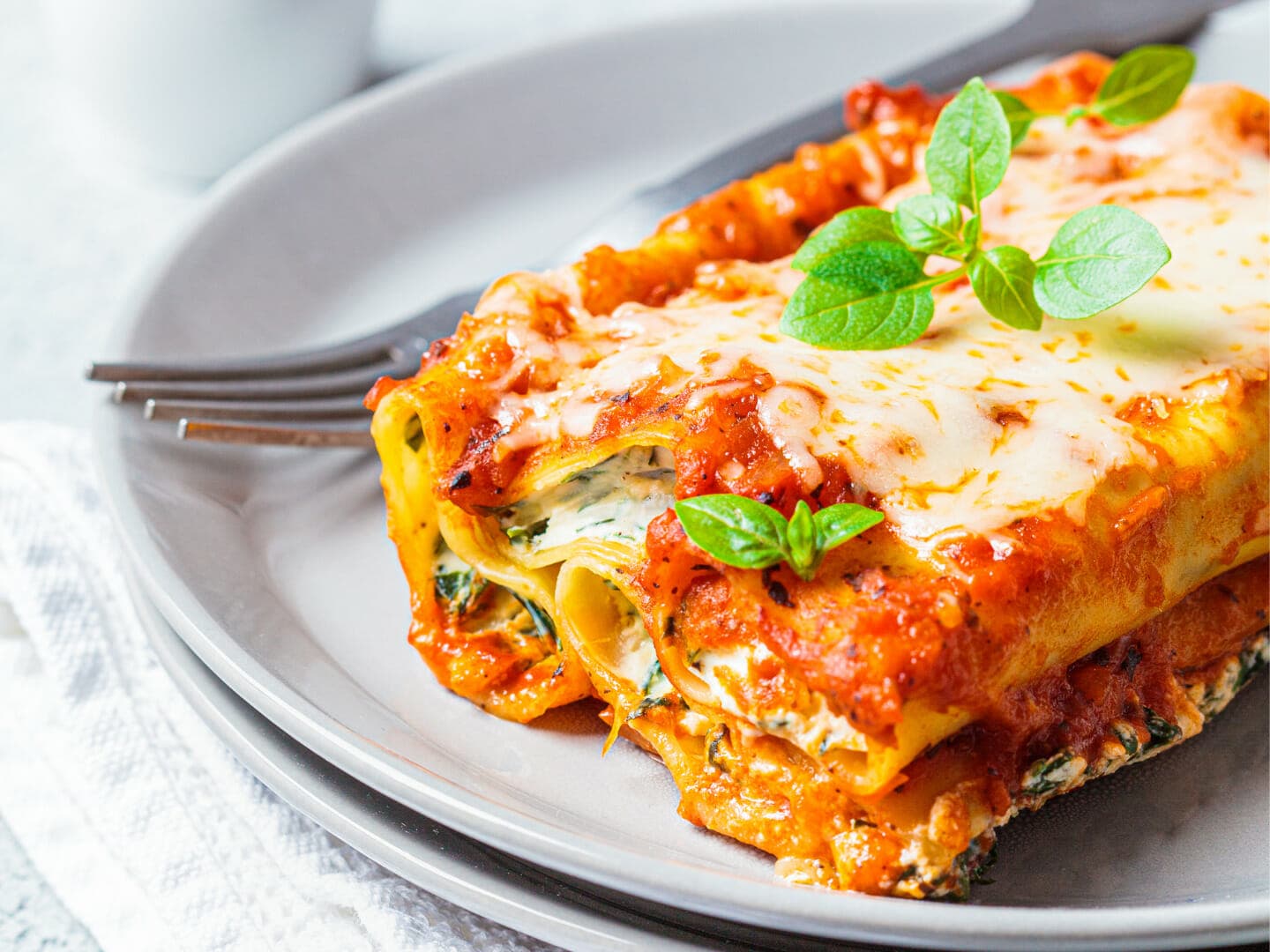 Spinati-ricotta cannelloni