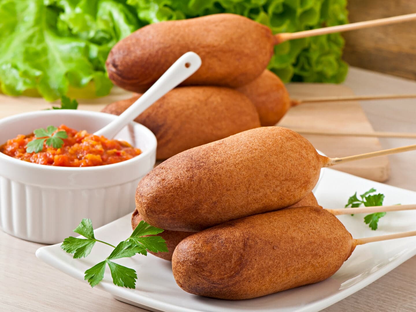 Corn dogs