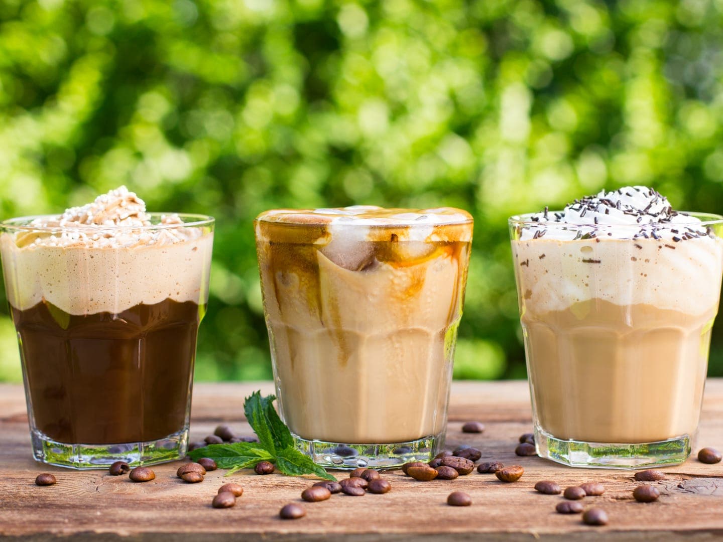 Mocha-, karamelli- või vaniljemaitseline jääkohv