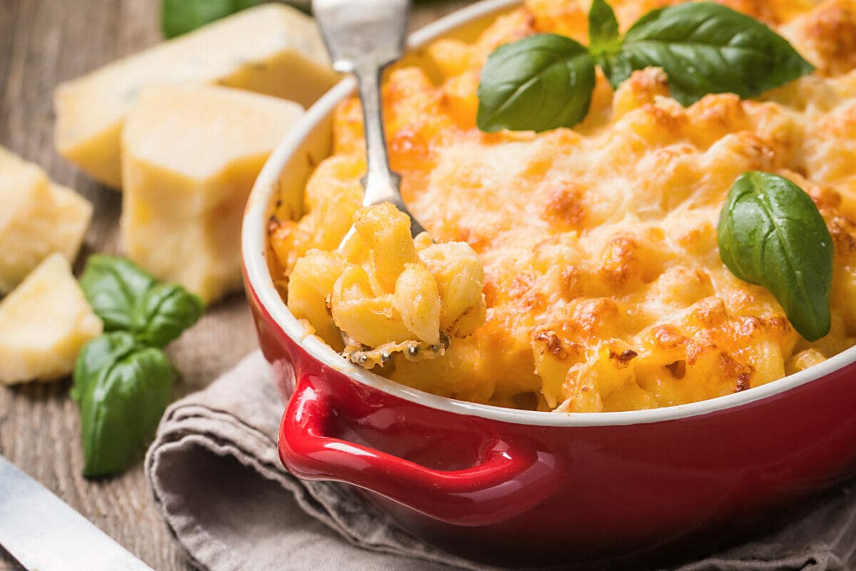 Küpsetatud "mac and cheese" ehk makaronid juustuga