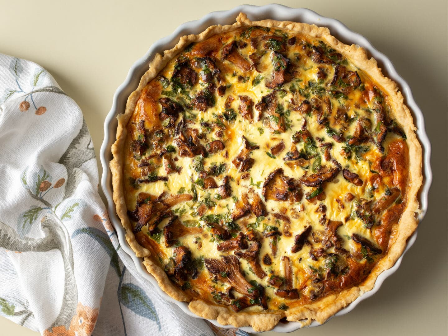 Kukeseene quiche