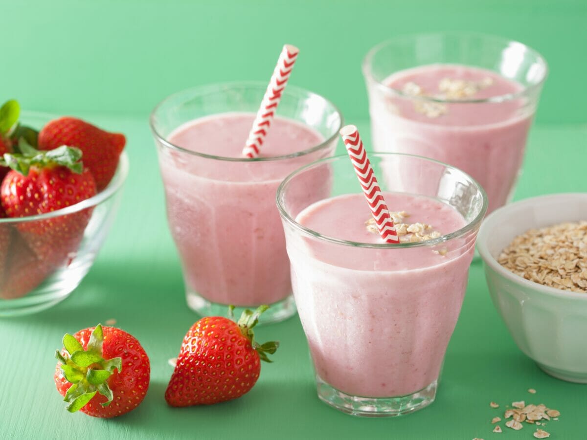 maasika-kaerahelbe smuuti