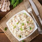 Kartulisalat hernestega retsept